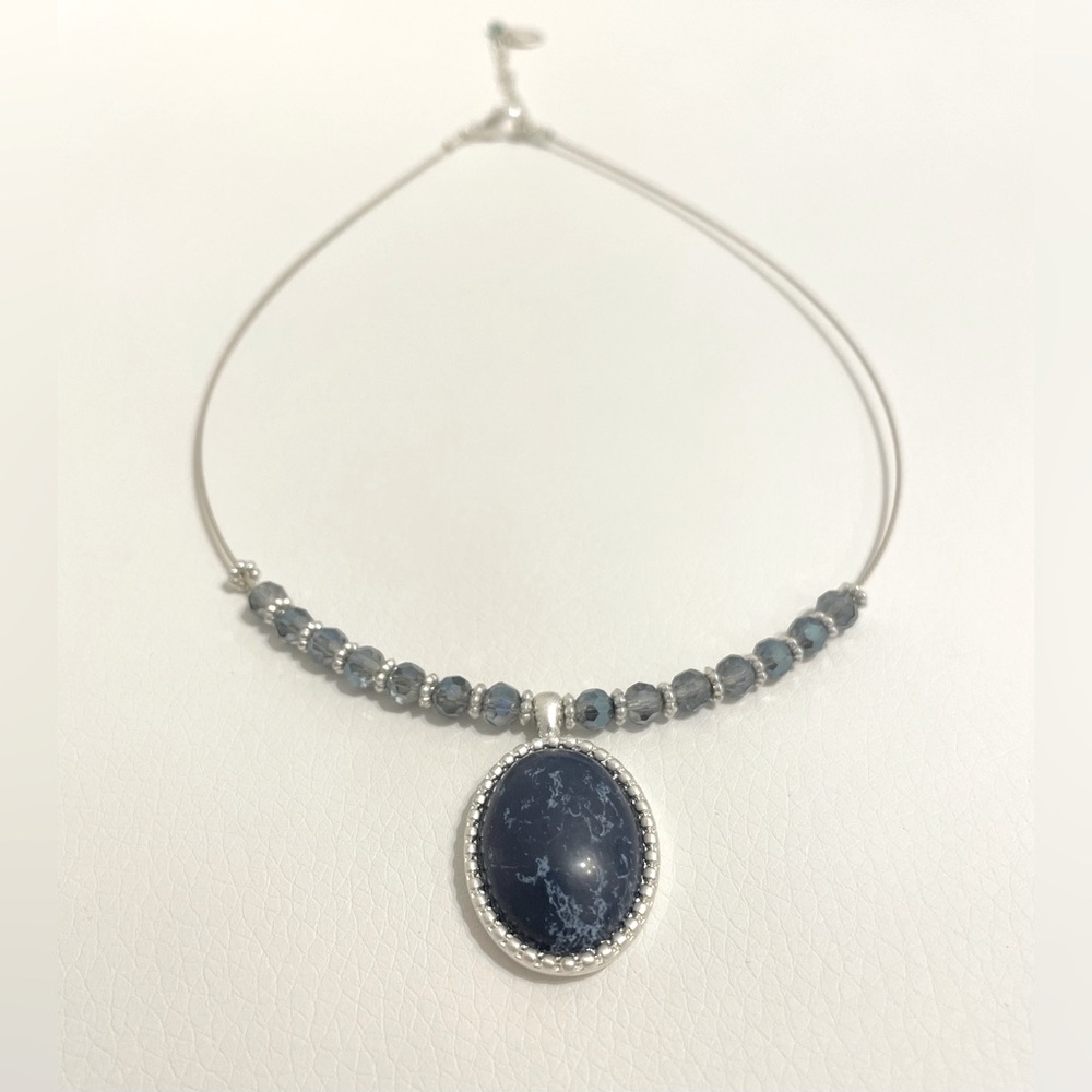 Vintage America Blue Stone Necklace